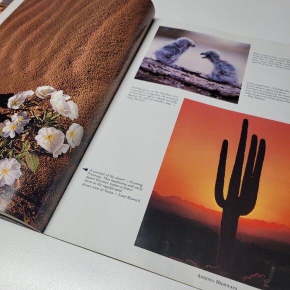 Arizona Highways September 1975 Sunset Cactus Cave Rock Formations Vintage Art - Picture 6 of 10